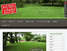 Tablet Screenshot of metrolawns.com